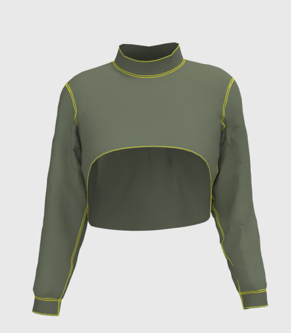 Top Sudadera Verde - Imagen 3